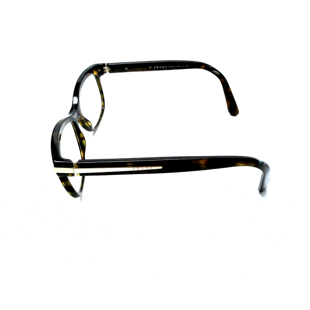 PRADA Ladies EYE GLASSES FRAME with PRADA GOLD METAL PLATE - Made In Italy - Picture 6 of 9